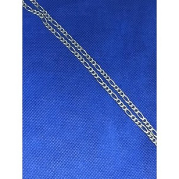 925 Sterling Silver Figaro Chain Italy 20.07 in