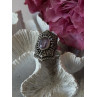 Vintage 925 Sterling Silver Amethyst & Marcasite Ring Size 8