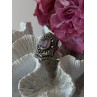 Vintage 925 Sterling Silver Amethyst & Marcasite Ring Size 8