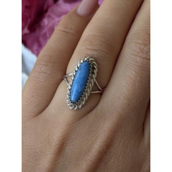 Vintage 925 Sterling Silver Turquoise Ring Size 6