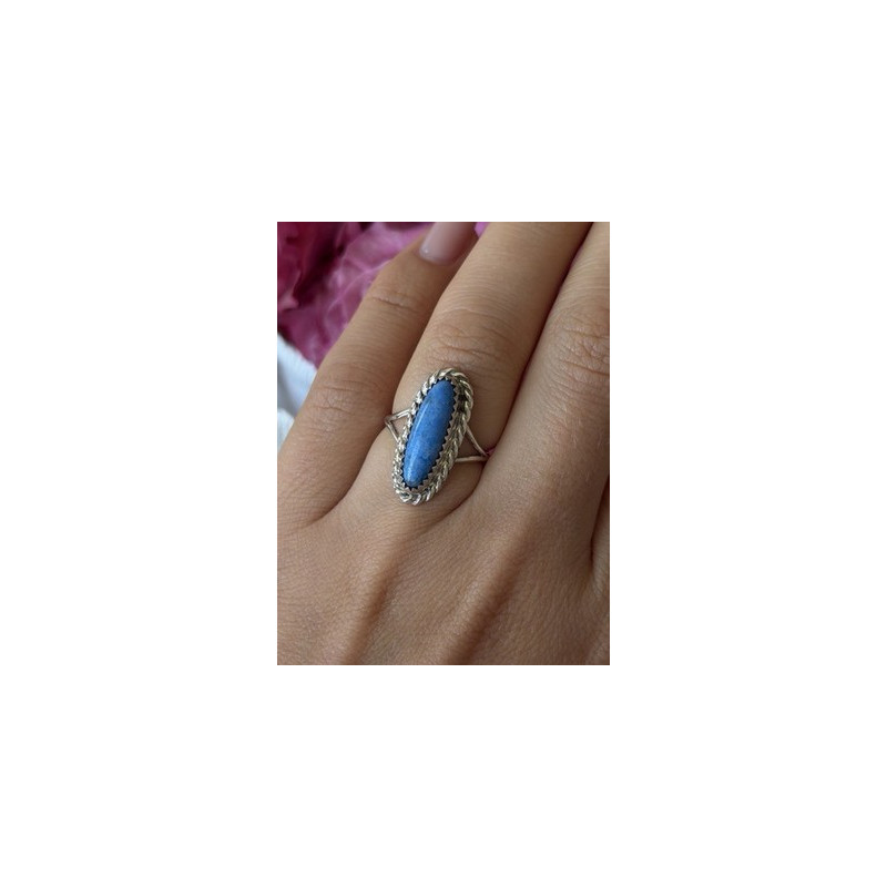 Vintage 925 Sterling Silver Turquoise Ring Size 6