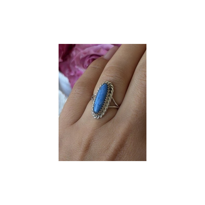 Vintage 925 Sterling Silver Turquoise Ring Size 6