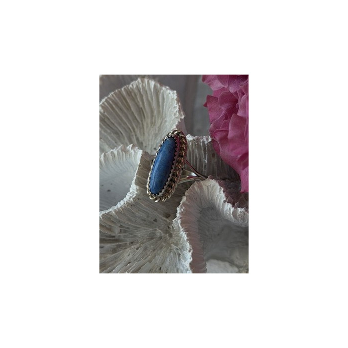 Vintage 925 Sterling Silver Turquoise Ring Size 6