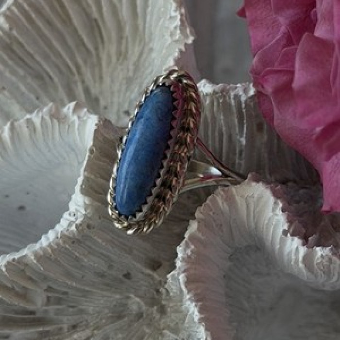 Vintage 925 Sterling Silver Turquoise Ring Size 6