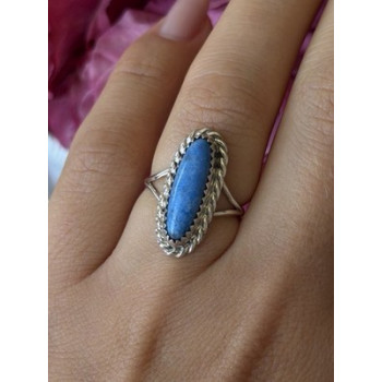 Vintage 925 Sterling Silver Turquoise Ring Size 6