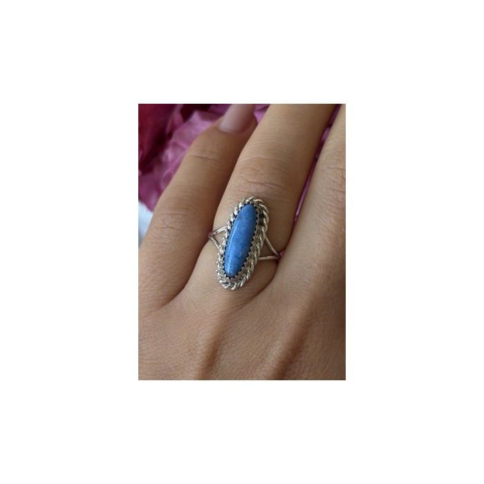 Vintage 925 Sterling Silver Turquoise Ring Size 6