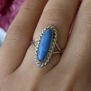 Vintage 925 Sterling Silver Turquoise Ring Size 6