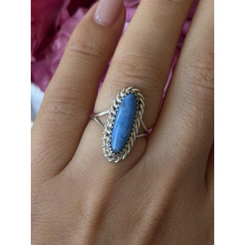 Vintage 925 Sterling Silver Turquoise Ring Size 6