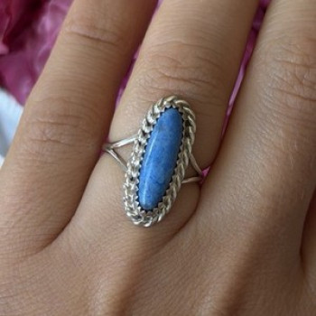 Vintage 925 Sterling Silver Turquoise Ring Size 6