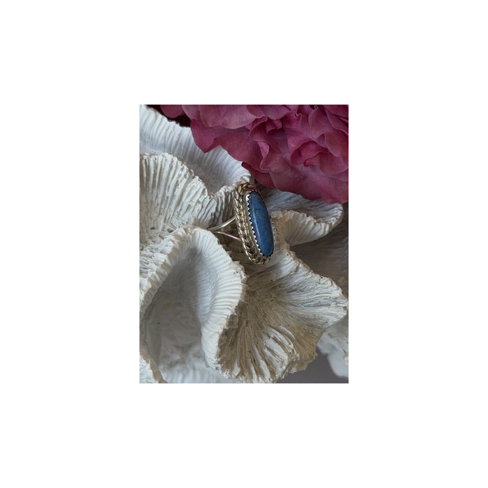 Vintage 925 Sterling Silver Turquoise Ring Size 6