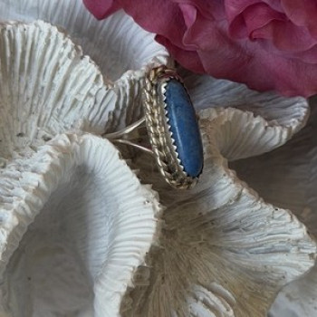 Vintage 925 Sterling Silver Turquoise Ring Size 6
