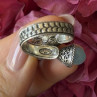 925 Sterling Silver Blue Chalcedony Ring Size 11 Sizable