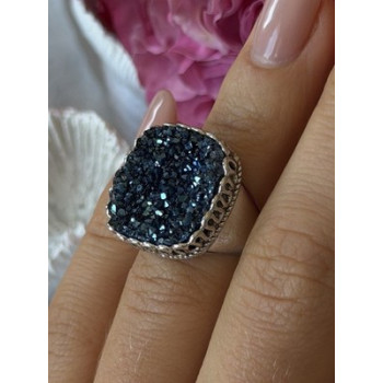 Beautiful 925 Sterling Silver Marcasite Ring Size 5