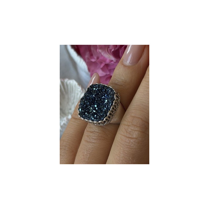 Beautiful 925 Sterling Silver Marcasite Ring Size 5
