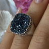 Beautiful 925 Sterling Silver Marcasite Ring Size 5