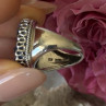 Beautiful 925 Sterling Silver Marcasite Ring Size 5