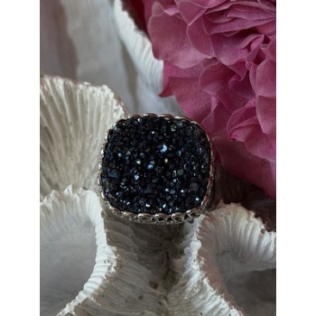 Beautiful 925 Sterling Silver Marcasite Ring Size 5