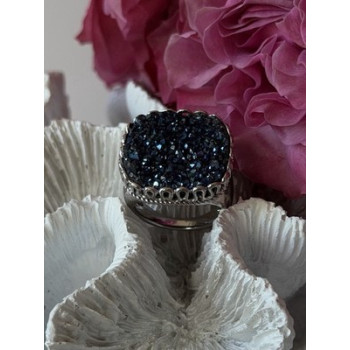 Beautiful 925 Sterling Silver Marcasite Ring Size 5