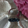 Beautiful 925 Sterling Silver Marcasite Ring Size 5