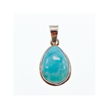 925 Sterling Silver Larimar Pendant