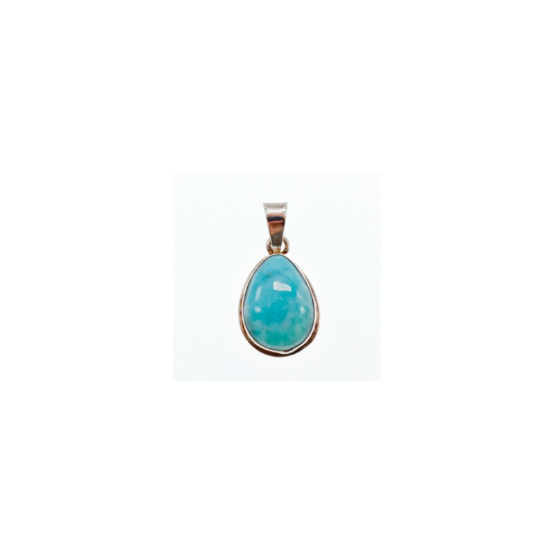 925 Sterling Silver Larimar Pendant