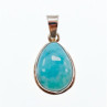 925 Sterling Silver Larimar Pendant