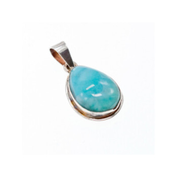 925 Sterling Silver Larimar Pendant