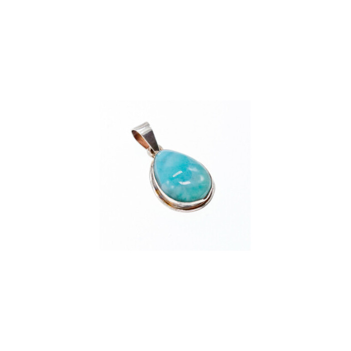 925 Sterling Silver Larimar Pendant