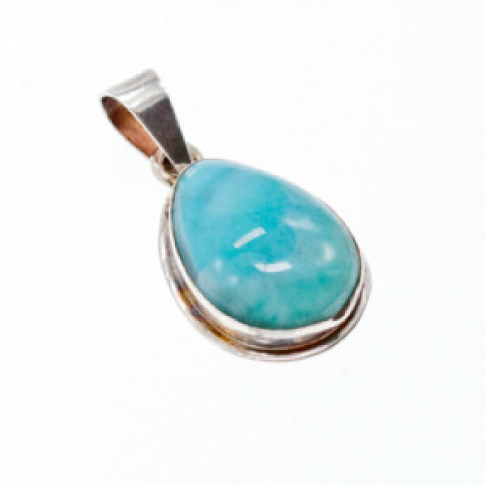 925 Sterling Silver Larimar Pendant
