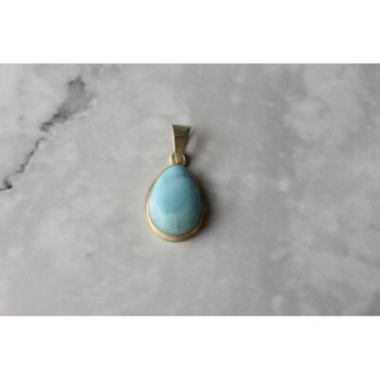 925 Sterling Silver Larimar Pendant