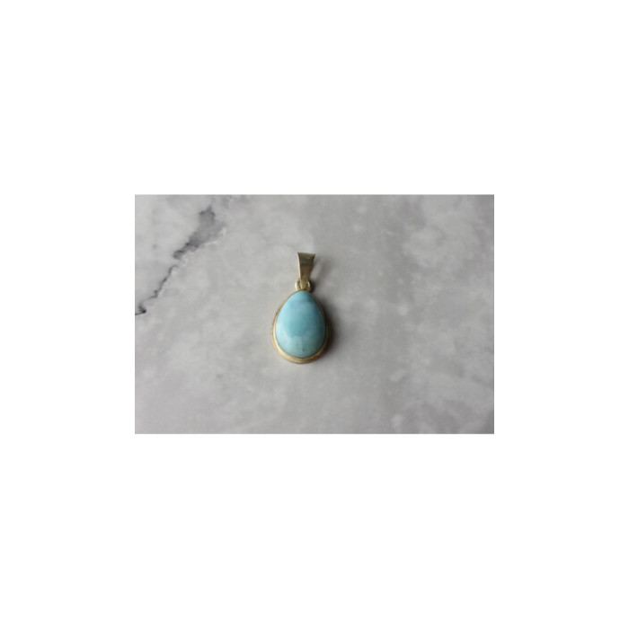 925 Sterling Silver Larimar Pendant