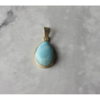925 Sterling Silver Larimar Pendant