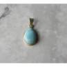 925 Sterling Silver Larimar Pendant