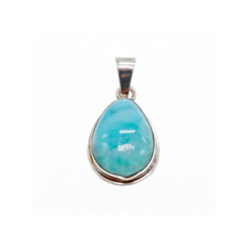 925 Sterling Silver Larimar Pendant