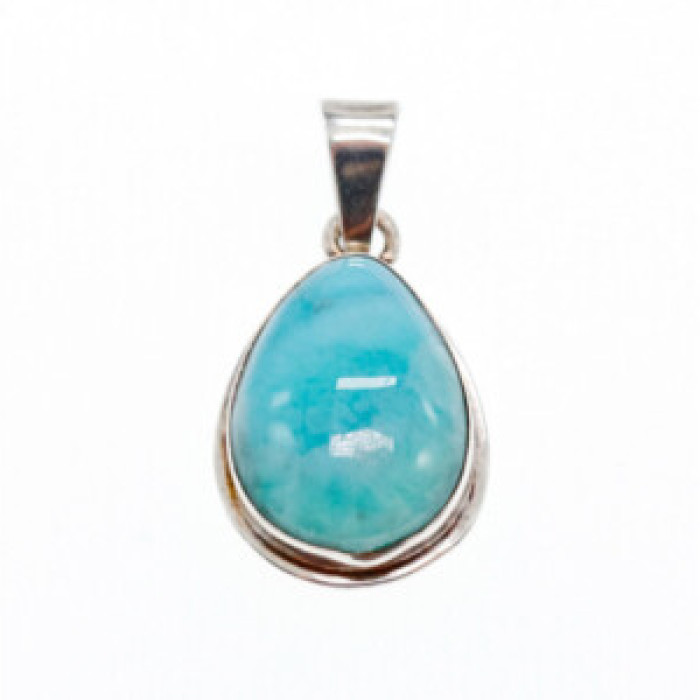 925 Sterling Silver Larimar Pendant