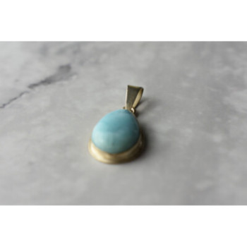925 Sterling Silver Larimar Pendant