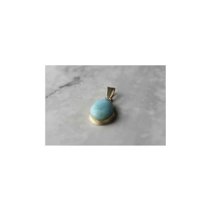 925 Sterling Silver Larimar Pendant