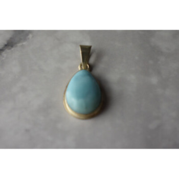 925 Sterling Silver Larimar Pendant
