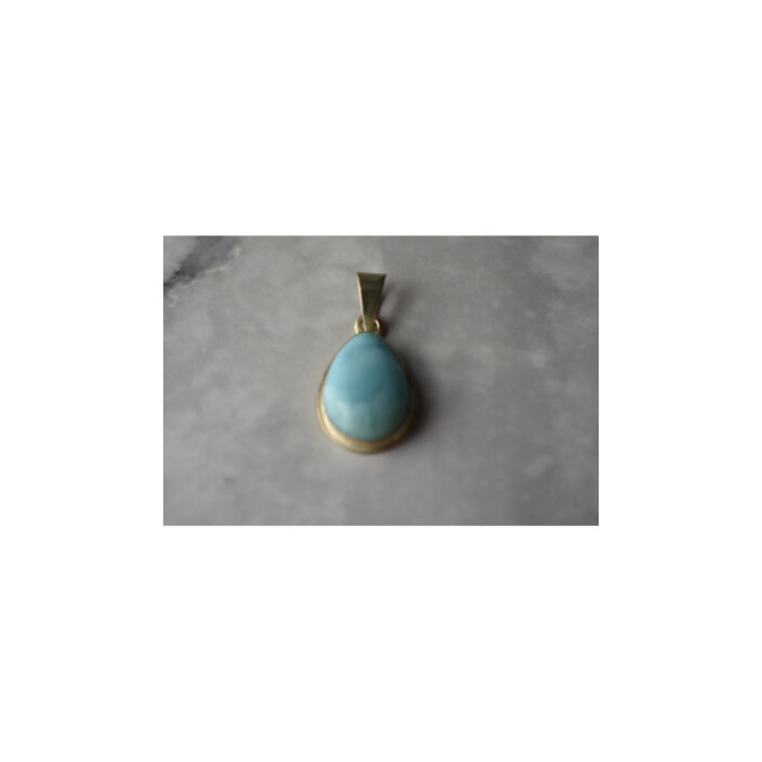 925 Sterling Silver Larimar Pendant