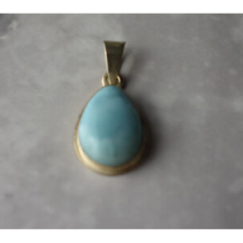 925 Sterling Silver Larimar Pendant