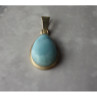 925 Sterling Silver Larimar Pendant