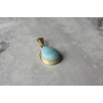 925 Sterling Silver Larimar Pendant