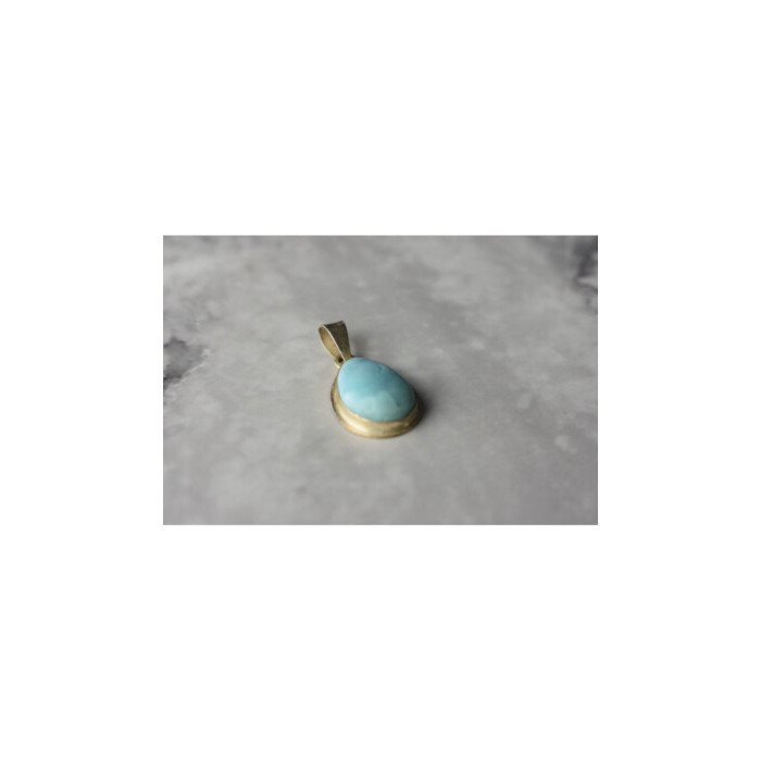 925 Sterling Silver Larimar Pendant