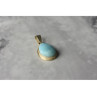 925 Sterling Silver Larimar Pendant