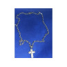 Vintage Men's  925 Sterling Silver Chain with Cross 18.9 in