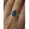 Vintage 925 Sterling Silver Black Diamond  Ring Size 8