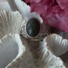 Vintage 925 Sterling Silver Black Diamond Ring Size 8