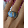 925 Sterling Silver Sodalite Ring Size 6.5