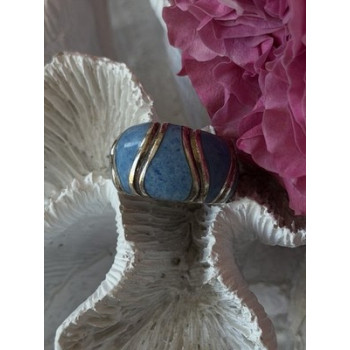 925 Sterling Silver Sodalite Ring Size 6.5