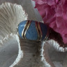 925 Sterling Silver Sodalite Ring Size 6.5
